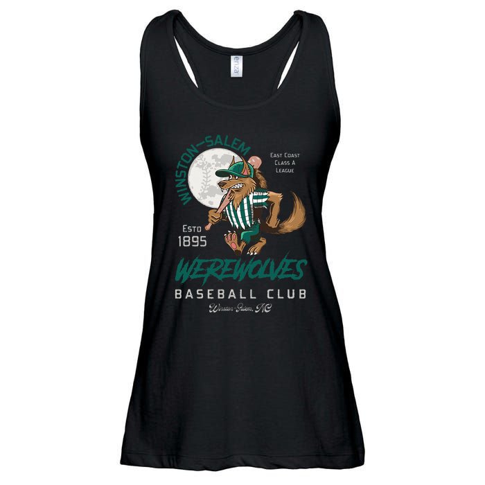 Winston Salem Werewolves Retro Minor League Baseball Team Ladies Essential Flowy Tank