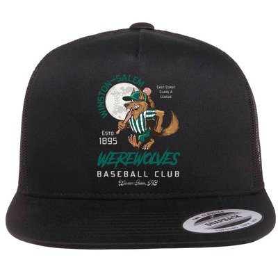 Winston Salem Werewolves Retro Minor League Baseball Team Flat Bill Trucker Hat