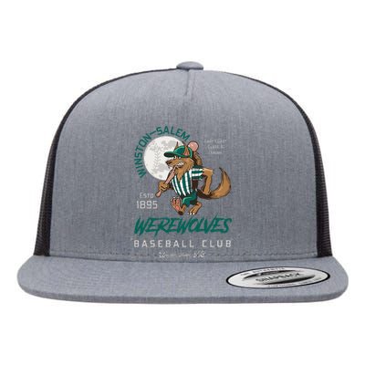 Winston Salem Werewolves Retro Minor League Baseball Team Flat Bill Trucker Hat