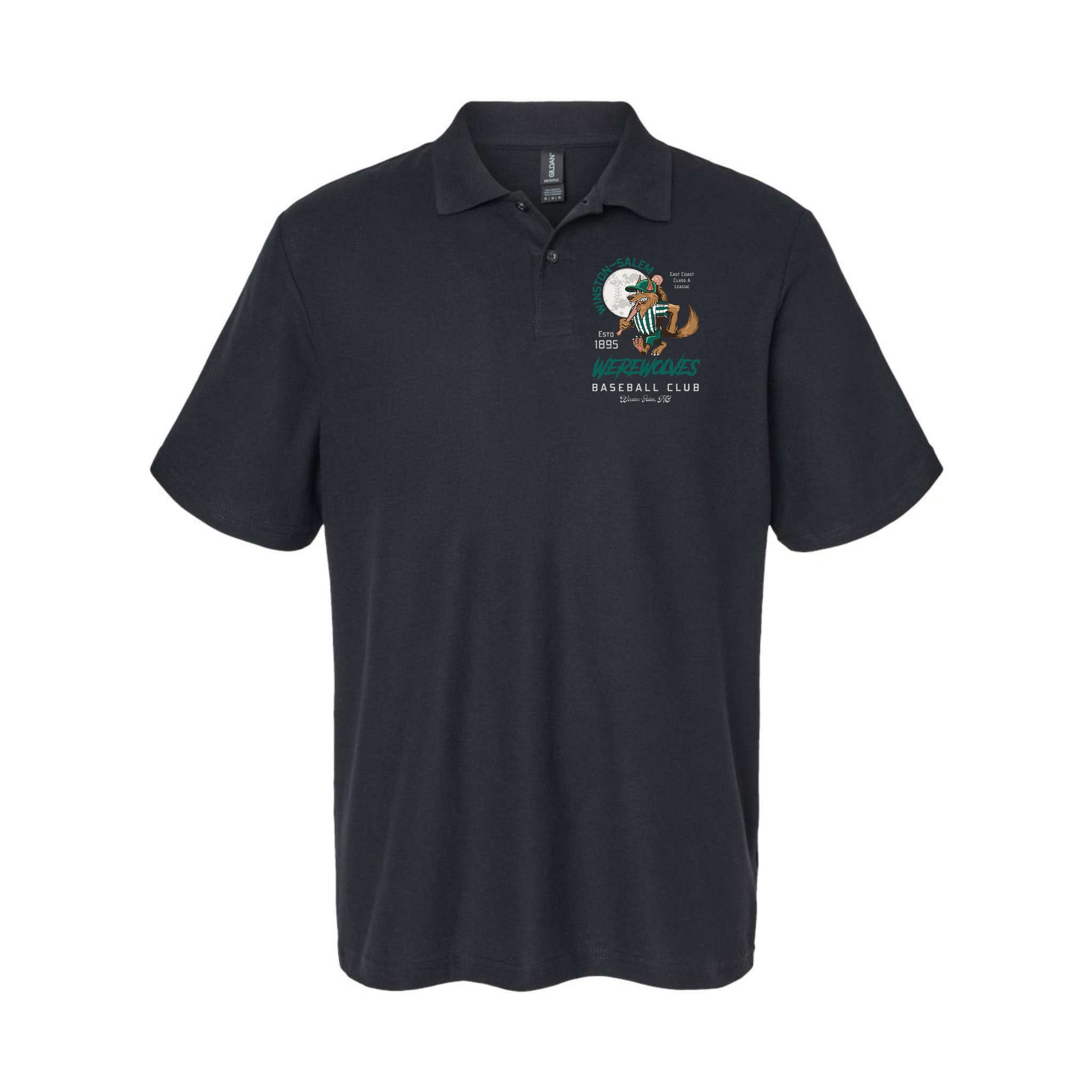 Winston Salem Werewolves Retro Minor League Baseball Team Polo