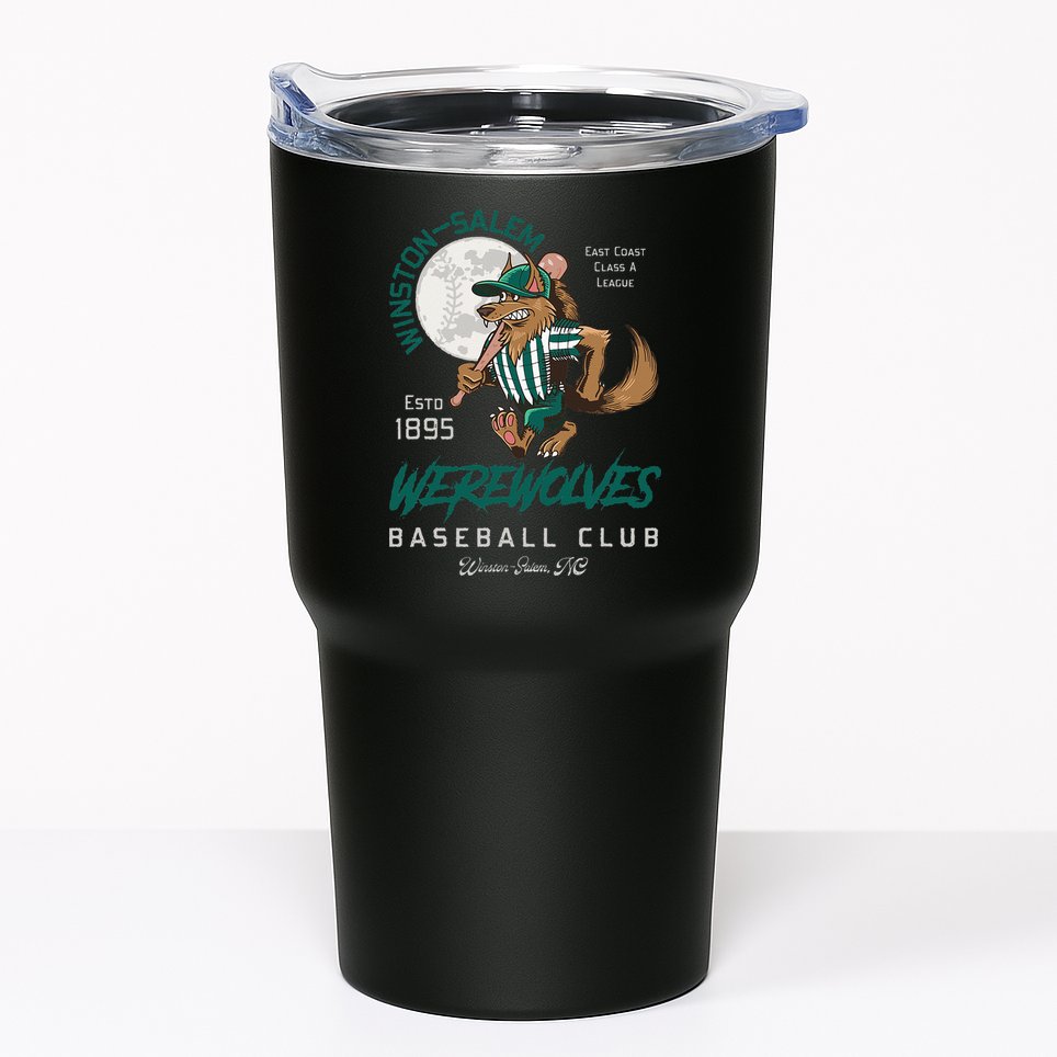 Winston Salem Werewolves Retro Minor League Baseball Team Tumbler