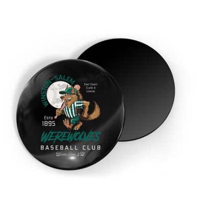 Winston Salem Werewolves Retro Minor League Baseball Team Magnet