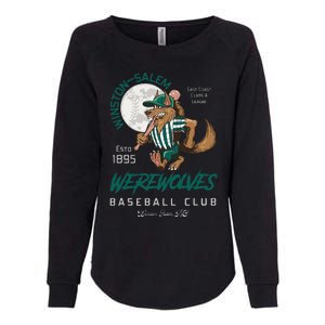 Winston Salem Werewolves Retro Minor League Baseball Team Womens California Wash Sweatshirt