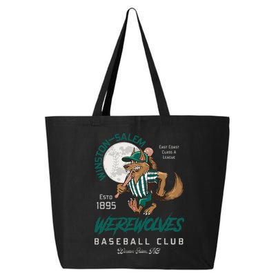 Winston Salem Werewolves Retro Minor League Baseball Team 25L Jumbo Tote