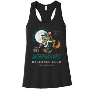 Winston Salem Werewolves Retro Minor League Baseball Team Women's Racerback Tank