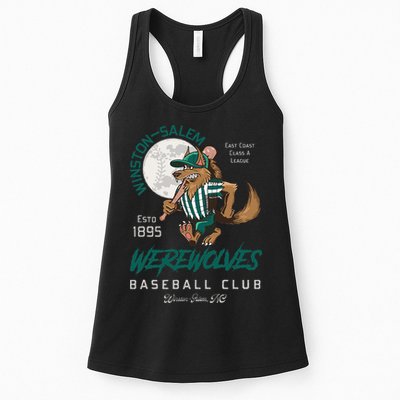 Winston Salem Werewolves Retro Minor League Baseball Team Womens Tank Top