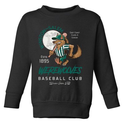 Winston Salem Werewolves Retro Minor League Baseball Team Toddler Sweatshirt