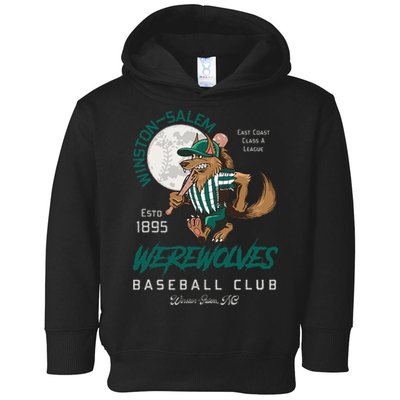 Winston Salem Werewolves Retro Minor League Baseball Team Toddler Hoodie