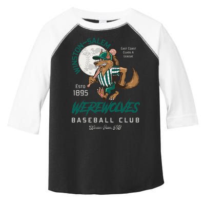 Winston Salem Werewolves Retro Minor League Baseball Team Toddler Fine Jersey T-Shirt