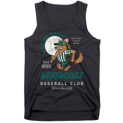Winston Salem Werewolves Retro Minor League Baseball Team Tank Top