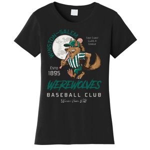 Winston Salem Werewolves Retro Minor League Baseball Team Women's T-Shirt