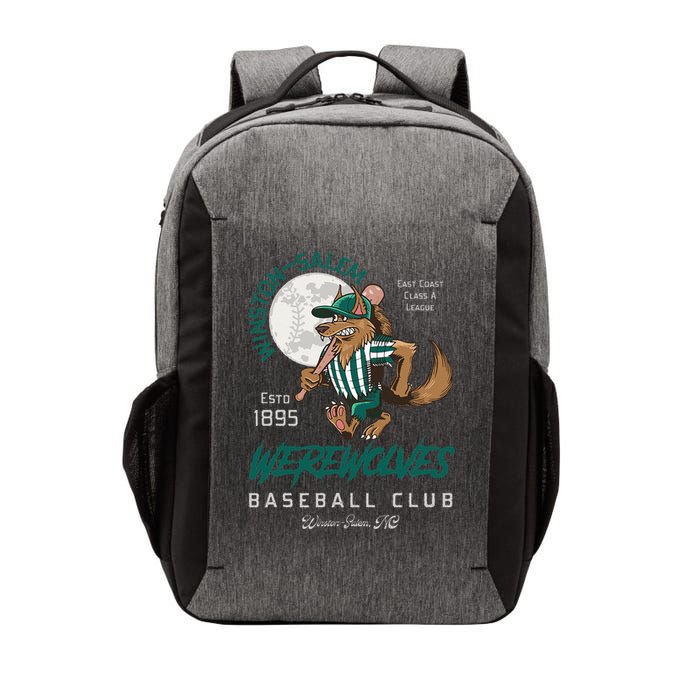 Winston Salem Werewolves Retro Minor League Baseball Team Vector Backpack
