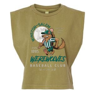 Winston Salem Werewolves Retro Minor League Baseball Team Garment-Dyed Women's Muscle Tee