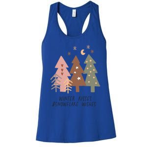 Winter Snowflake Wishes Boho Christmas Product Great Gift Women's Racerback Tank