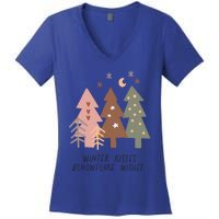 Winter Snowflake Wishes Boho Christmas Product Great Gift Women's V-Neck T-Shirt