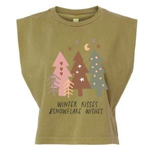 Winter Snowflake Wishes Boho Christmas Product Great Gift Garment-Dyed Women's Muscle Tee