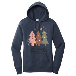 Winter Snowflake Wishes Boho Christmas Product Great Gift Women's Pullover Hoodie