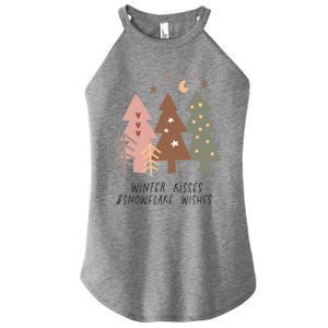 Winter Snowflake Wishes Boho Christmas Product Great Gift Women's Perfect Tri Rocker Tank