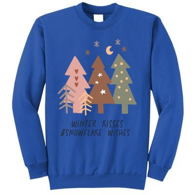 Winter Snowflake Wishes Boho Christmas Product Gift Sweatshirt