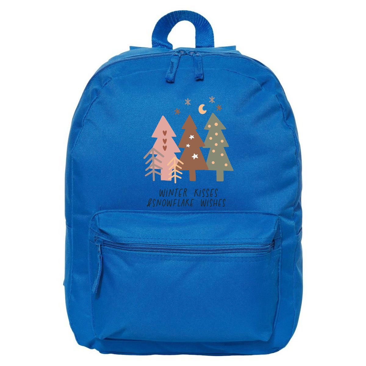 Winter Snowflake Wishes Boho Christmas Product Gift 16 in Basic Backpack