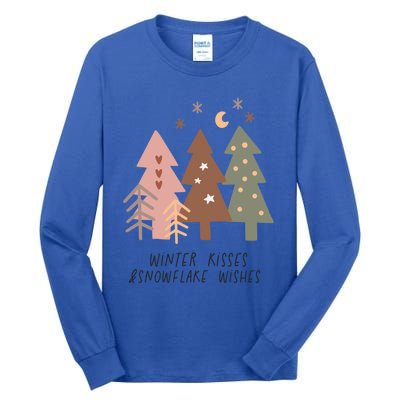 Winter Snowflake Wishes Boho Christmas Product Gift Tall Long Sleeve T-Shirt