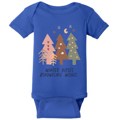 Winter Snowflake Wishes Boho Christmas Product Gift Baby Bodysuit