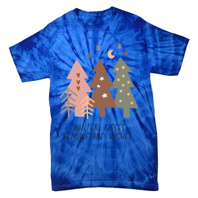 Winter Snowflake Wishes Boho Christmas Product Gift Tie-Dye T-Shirt