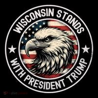 Wisconsin Stands With Trump Cool Gift Flatbill Hat