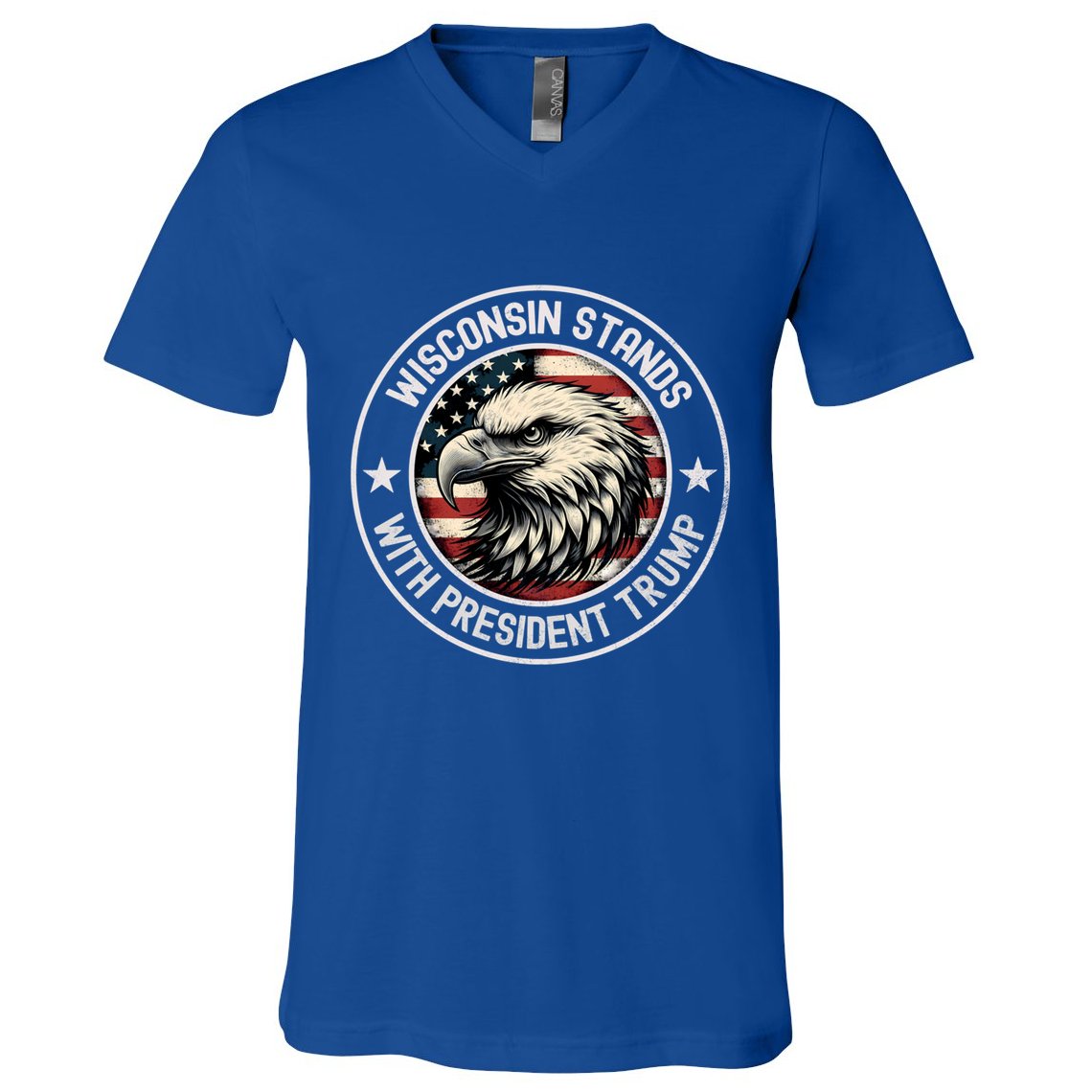 Wisconsin Stands With Trump Cool Gift V-Neck T-Shirt