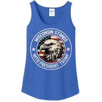 Wisconsin Stands With Trump Cool Gift Ladies Essential Tank