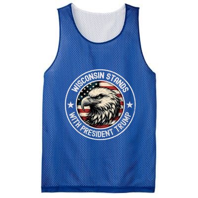 Wisconsin Stands With Trump Cool Gift Mesh Reversible Basketball Jersey Tank