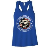 Wisconsin Stands With Trump Cool Gift Women's Racerback Tank