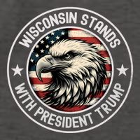 Wisconsin Stands With Trump Cool Gift Vector Backpack
