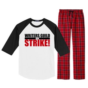 WGA Strike Writers Guild On Strike Writers Guild America Raglan Sleeve Pajama Set