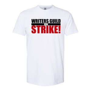 WGA Strike Writers Guild On Strike Writers Guild America Softstyle CVC T-Shirt