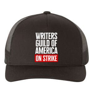 WGA Strong Writers Guild Of America On Strike Yupoong Adult 5-Panel Trucker Hat