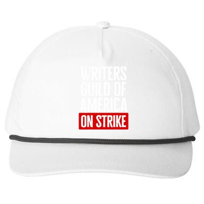 WGA Strong Writers Guild Of America On Strike Snapback Five-Panel Rope Hat