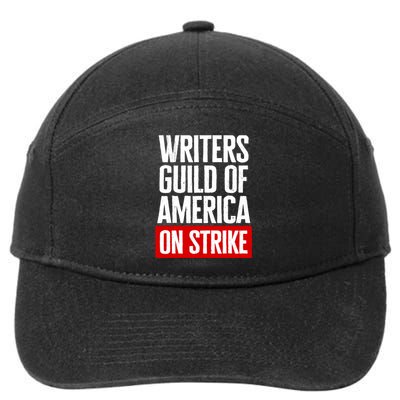 WGA Strong Writers Guild Of America On Strike 7-Panel Snapback Hat