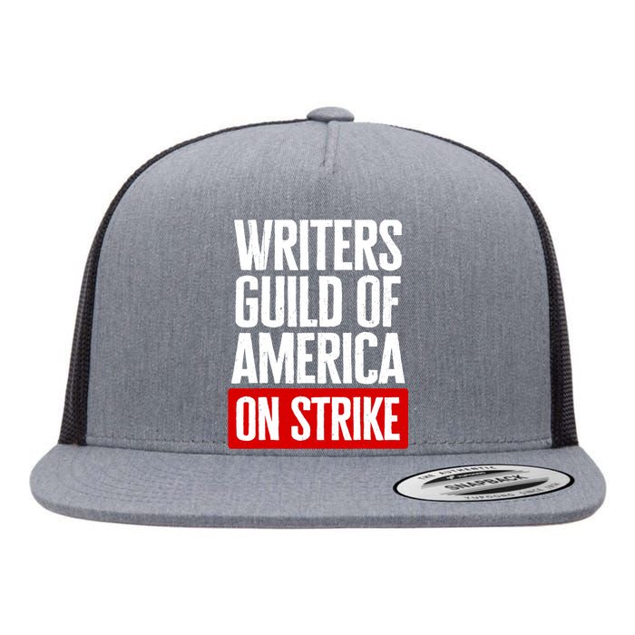 WGA Strong Writers Guild Of America On Strike Flat Bill Trucker Hat