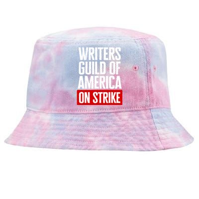 WGA Strong Writers Guild Of America On Strike Tie-Dyed Bucket Hat