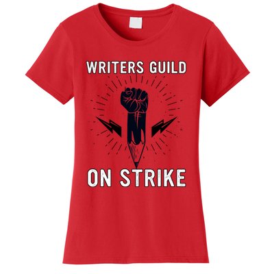 WGA Strike Writers Guild On Strike Writers Guild America Women's T-Shirt