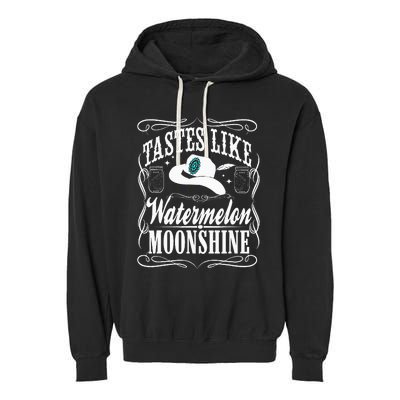 Whiskey Style Watermelon Moonshine Garment-Dyed Fleece Hoodie