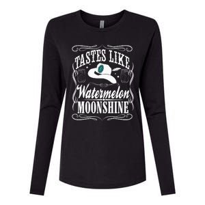 Whiskey Style Watermelon Moonshine Womens Cotton Relaxed Long Sleeve T-Shirt