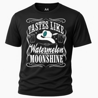 Whiskey Style Watermelon Moonshine Cooling Performance Crew T-Shirt