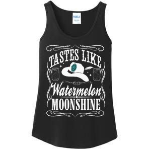 Whiskey Style Watermelon Moonshine Ladies Essential Tank