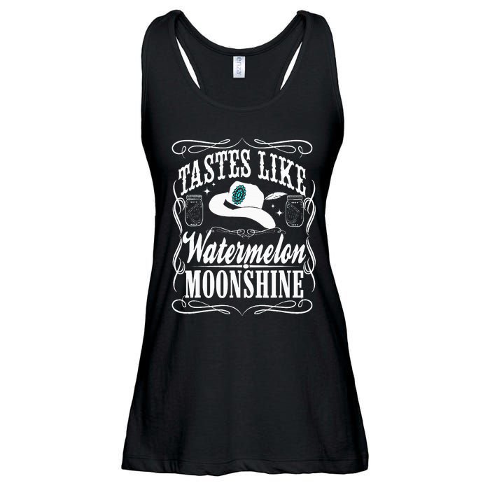 Whiskey Style Watermelon Moonshine Ladies Essential Flowy Tank