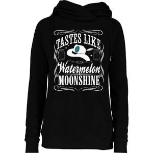 Whiskey Style Watermelon Moonshine Womens Funnel Neck Pullover Hood