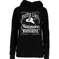 Whiskey Style Watermelon Moonshine Womens Funnel Neck Pullover Hood