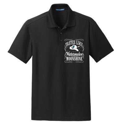 Whiskey Style Watermelon Moonshine Dry Zone Grid Polo