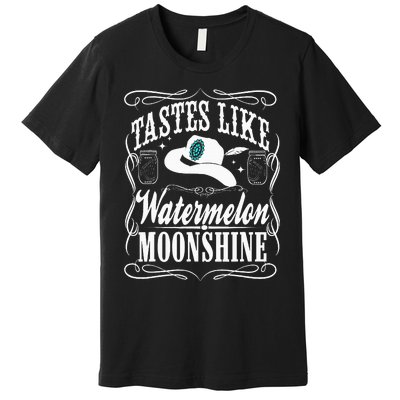 Whiskey Style Watermelon Moonshine Premium T-Shirt